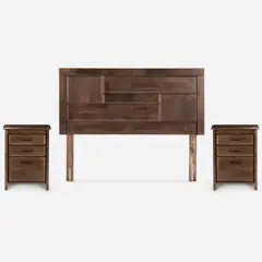 ROSEN - Set Muebles 2 plazas Dolce Café tostado
