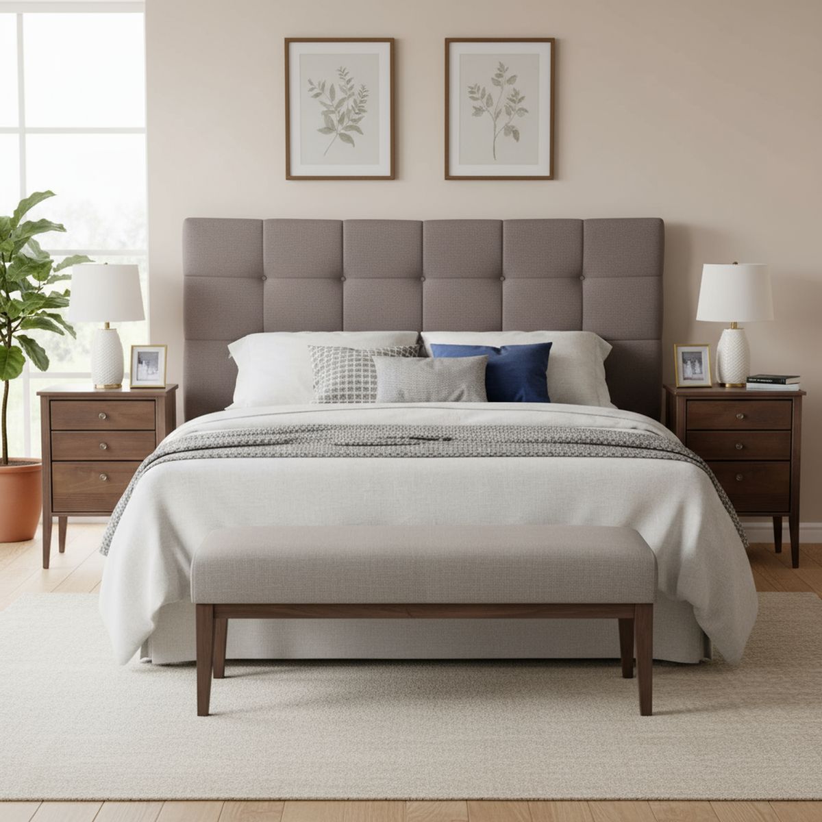 ROSEN - Set Muebles 2 plazas Dolce Café tostado