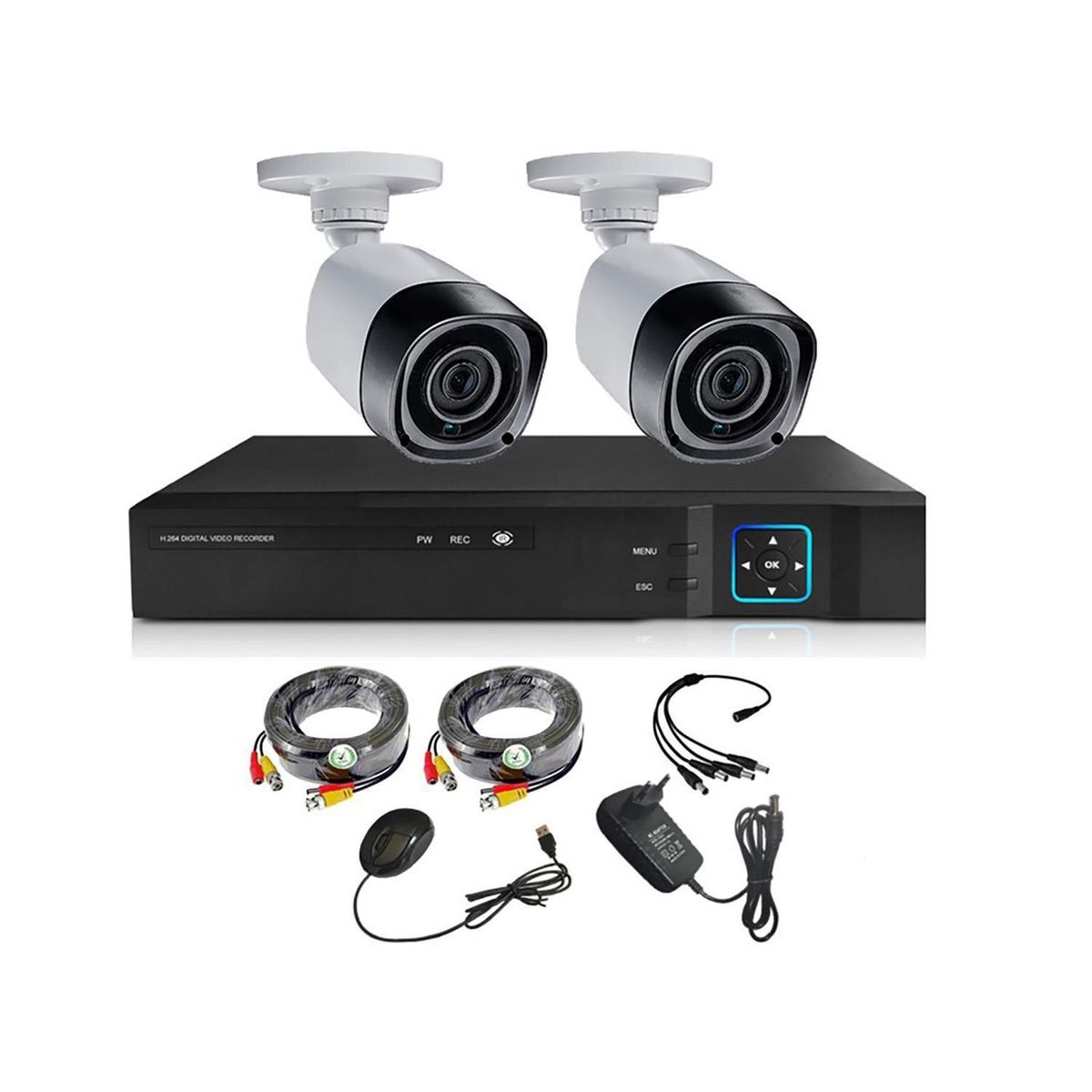 VIPA - KIT Cámaras de Seguridad Exterior HD 2MP - E22H