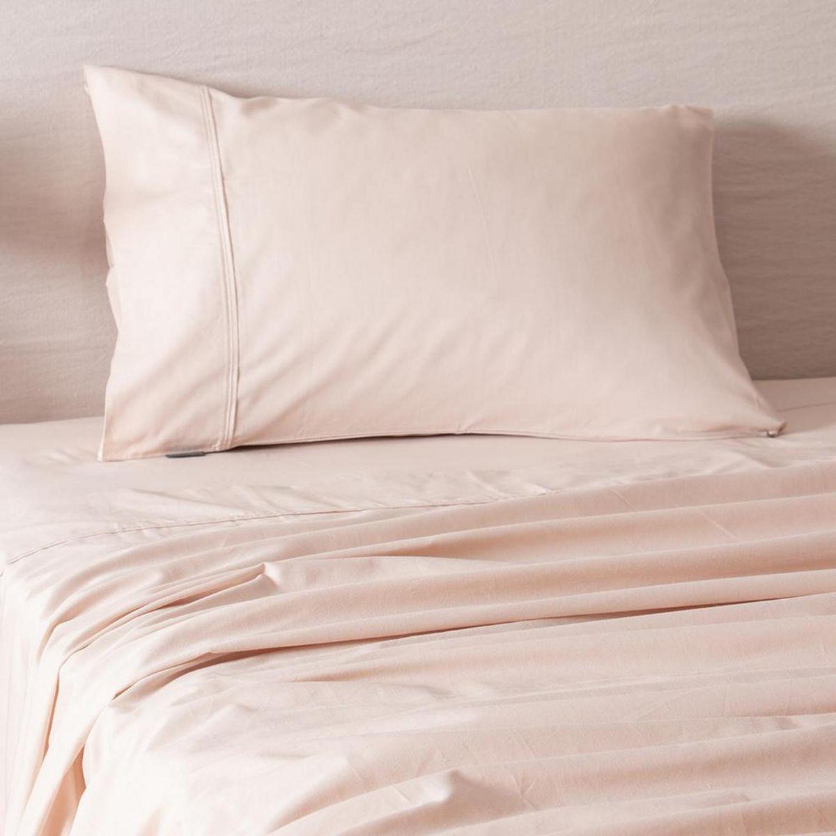 SOHOME - Juego de Sábanas Liso 1.5 plazas 180 Hilos Rosado