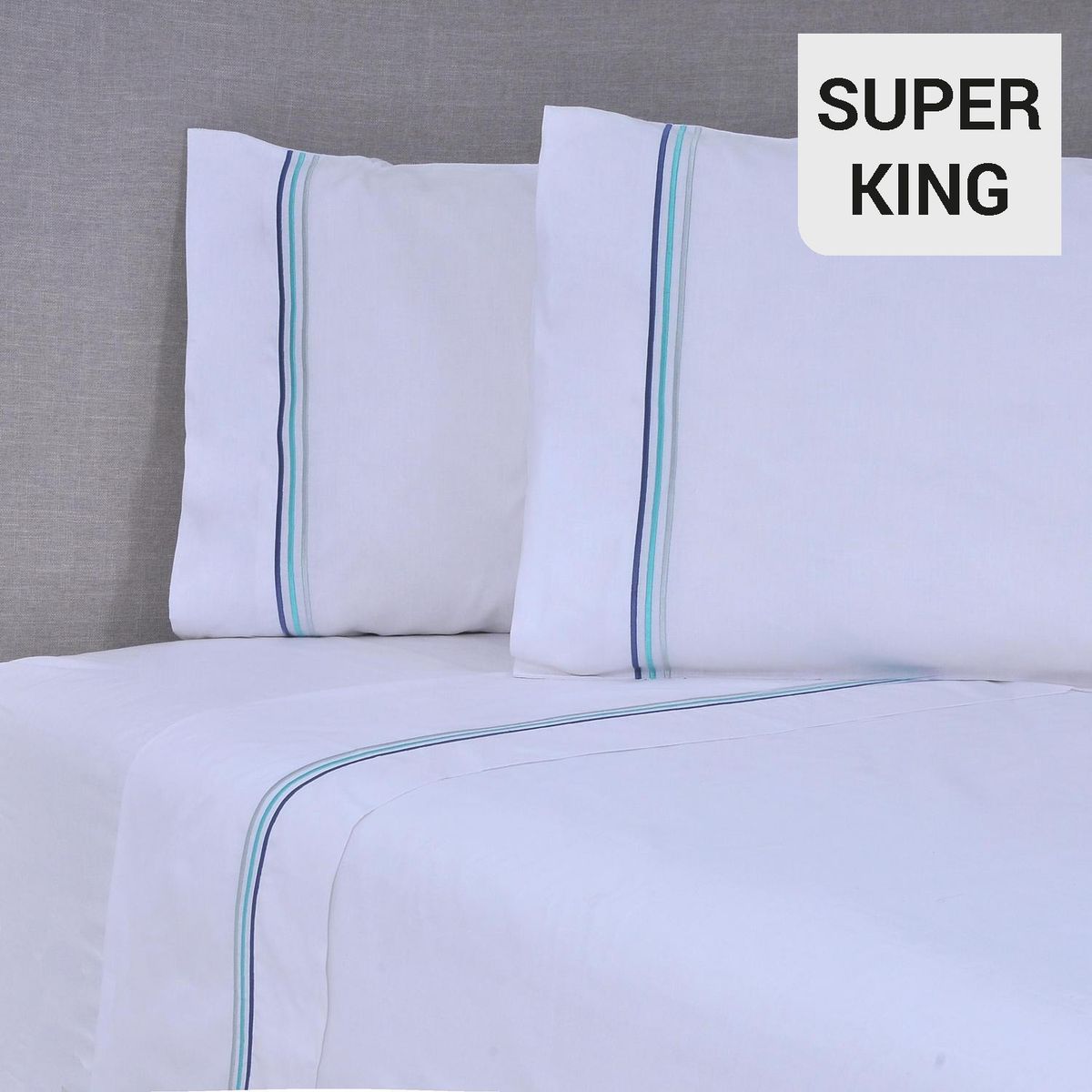 MASHINI - Sábana Bordada 144 Hilos Line