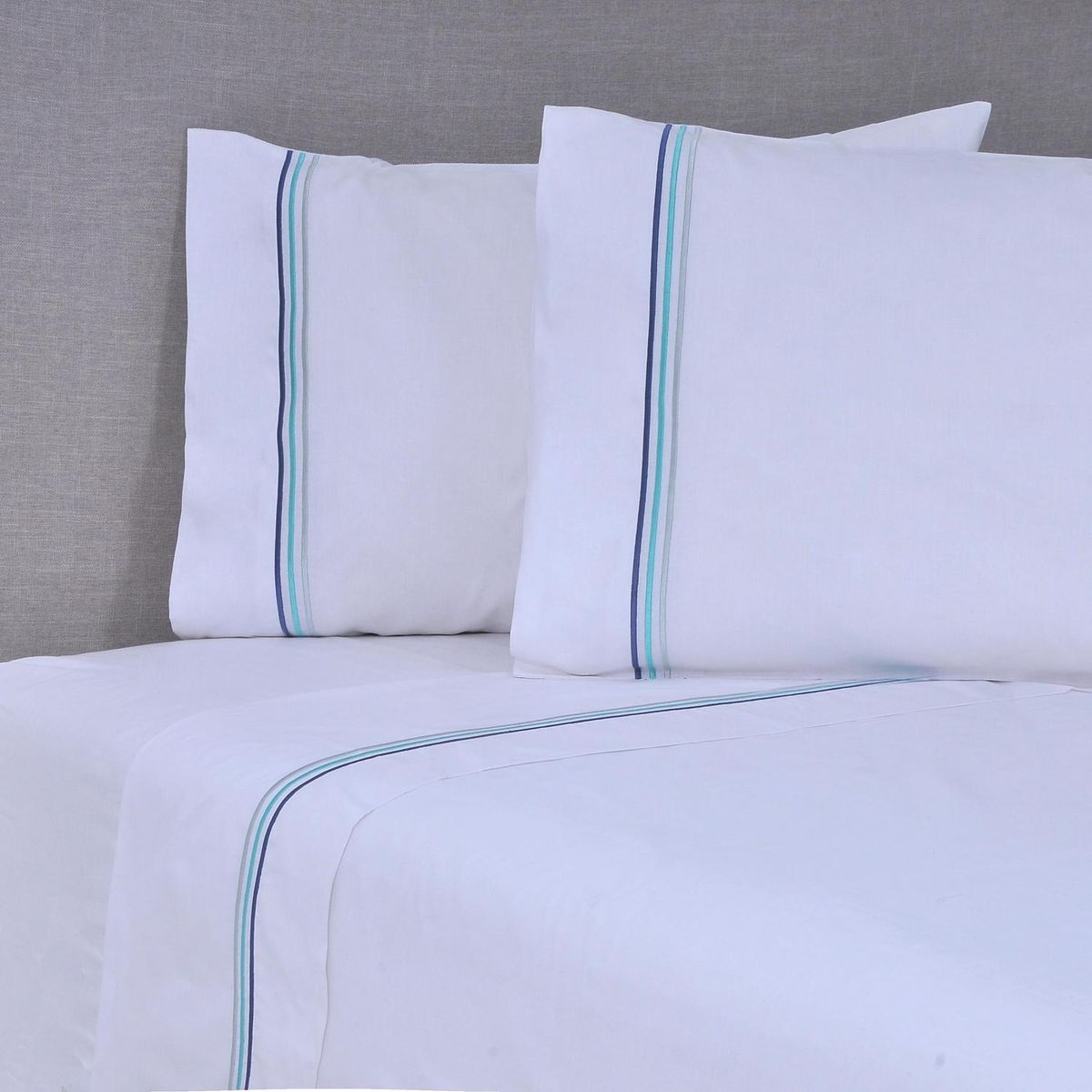 MASHINI - Sábana Bordada 144 Hilos Line