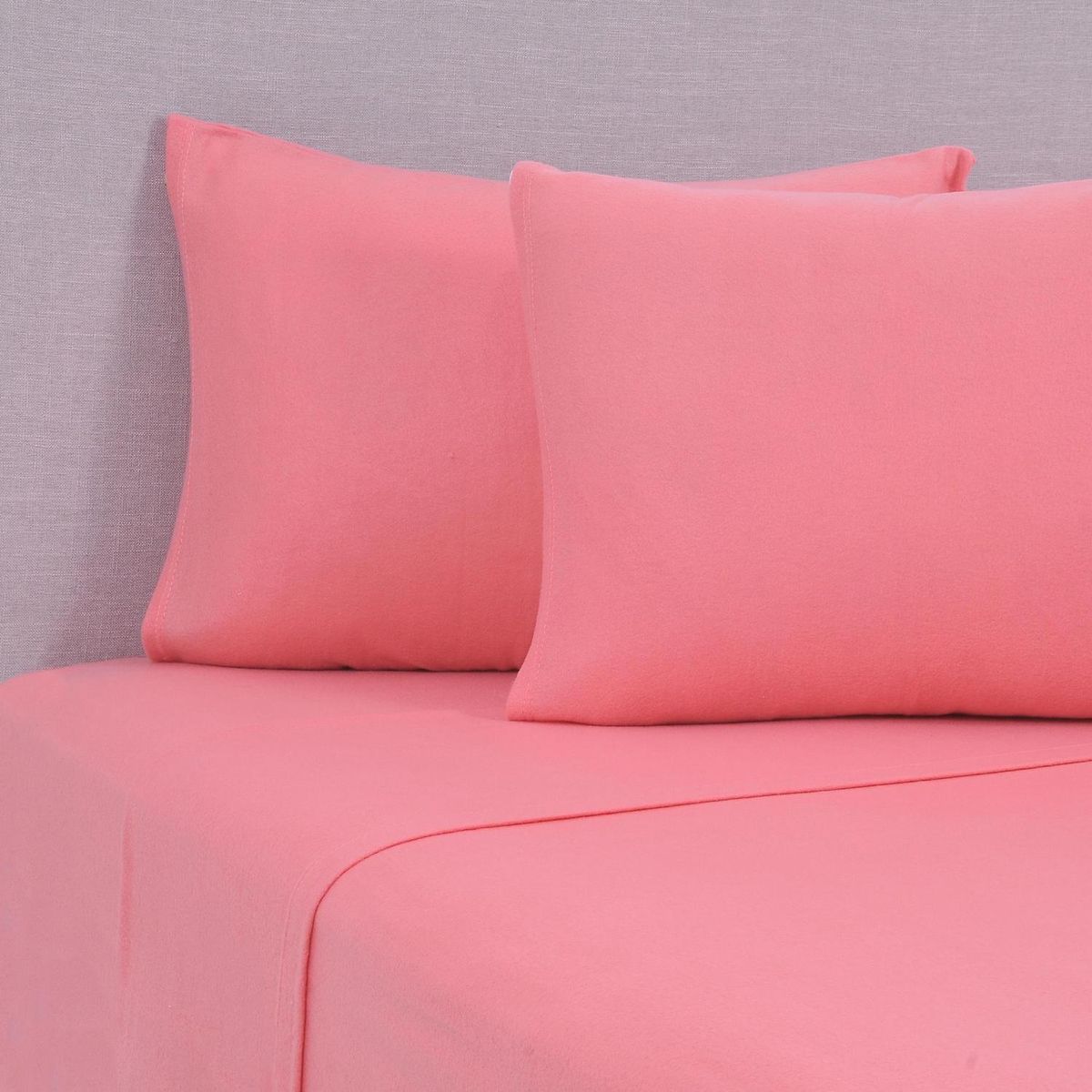 MASHINI - Sábana Polar Lisa 2 plazas Coral