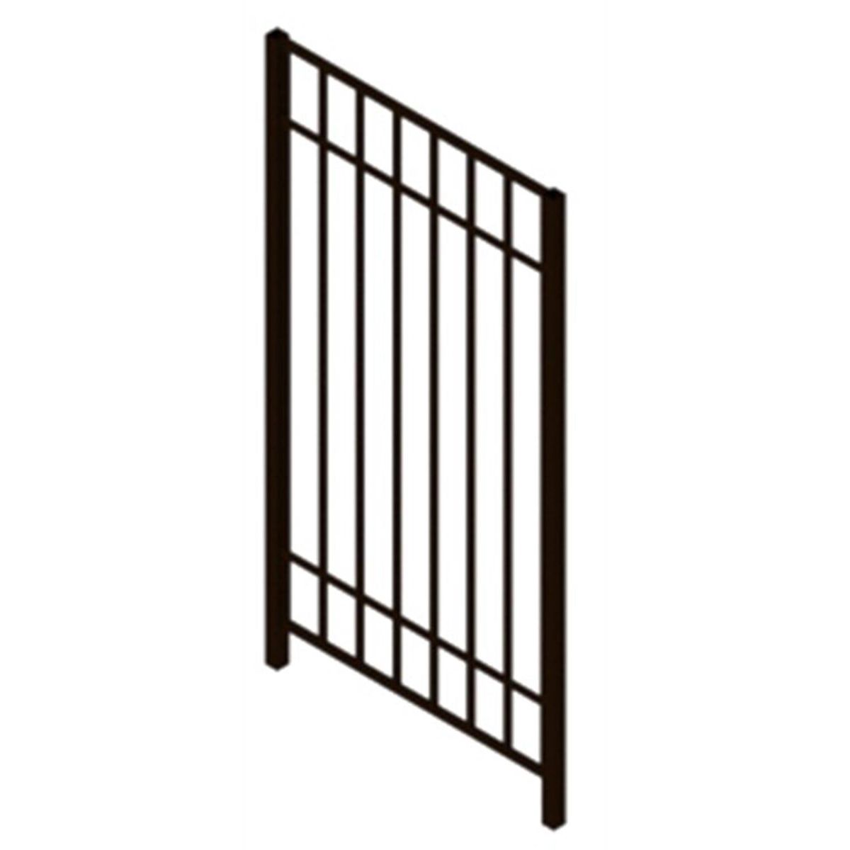 TWH - Reja Pintada Cierre Perimetral Metal 1x2 metros Negro