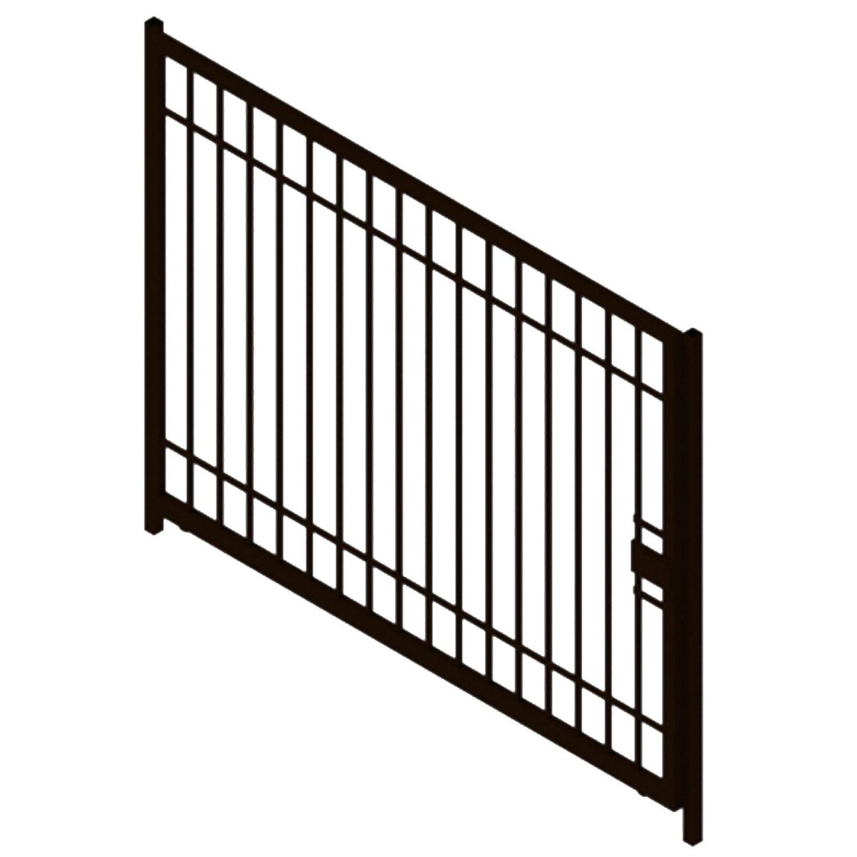 TWH - Reja Pintada Acceso Vehicular Metal 2.5x2 metros Negro