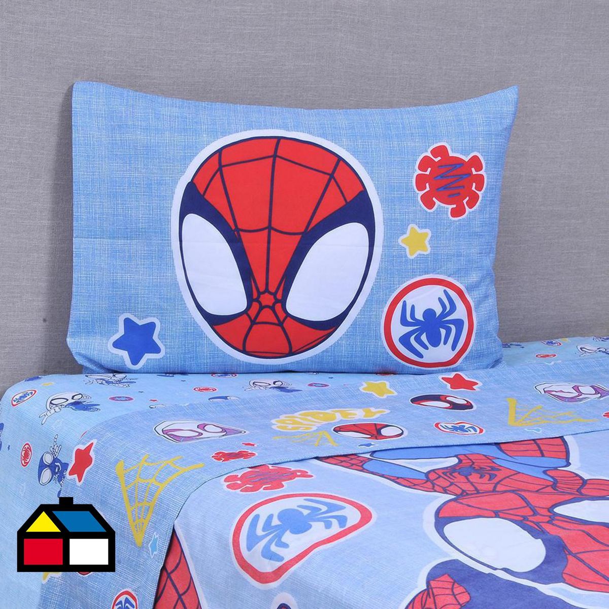 DISNEY - Sábana Spiderman Spidy 1.5 plazas Multicolor