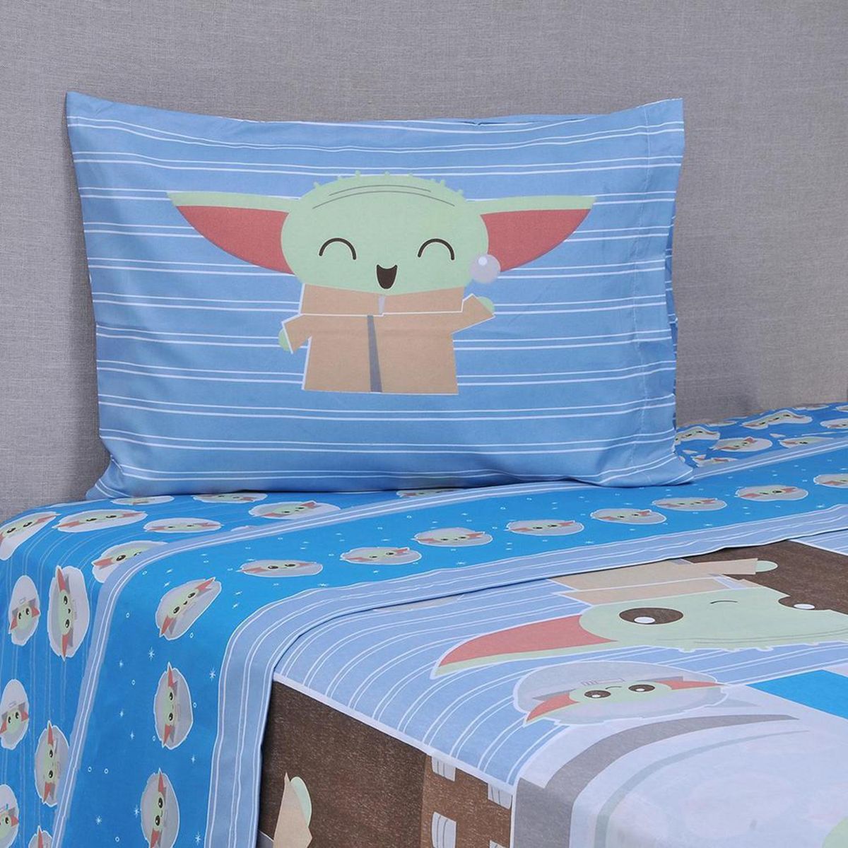 DISNEY - Sábana Star Wars Mandalorian 1.5 plazas Multicolor