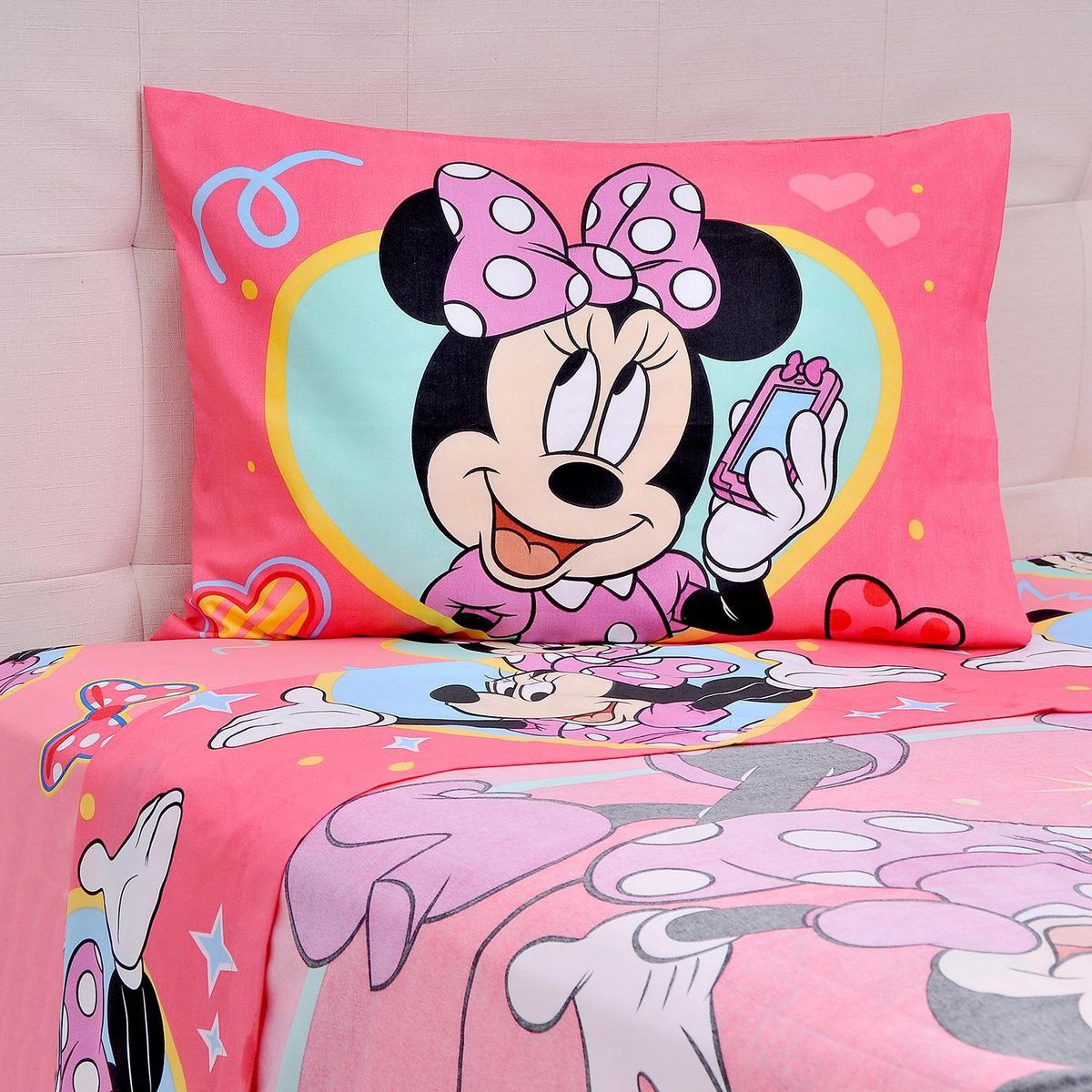 DISNEY - Sábana Minnie Sweet 1.5 plazas Multicolor