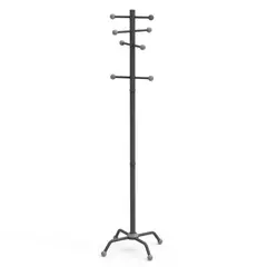 AGM - Perchero con 8 borlas 174 cm Acero Grafito