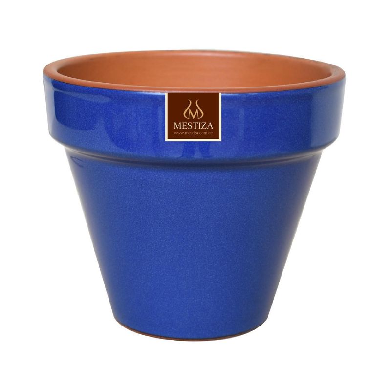 MESTIZA - Macetero Kony 30 cm Full Azul