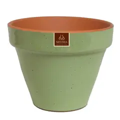 MESTIZA - Macetero Kony de Arcilla 19x15 Verde Salvia