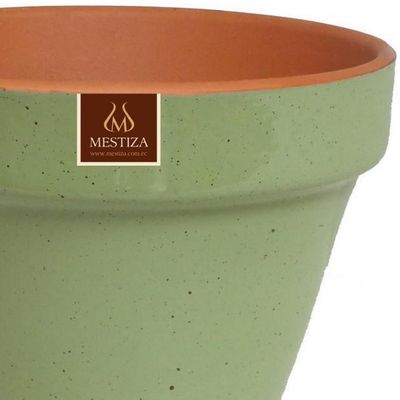 Imagen 2 del producto Macetero Kony de Arcilla 19x15 cm Verde Salvia