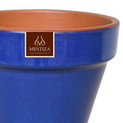 Imagen 2 del producto Macetero Kony de Arcilla 11x9 cm Azul Imperial