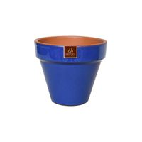 Macetero Kony de Arcilla 15x12 cm Azul Imperial