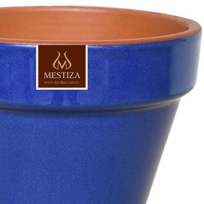 Imagen 2 del producto Macetero Kony de Arcilla 19x15 cm Azul Imperial