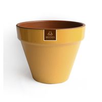 Macetero Kony de Arcilla 24x19 cm Mostaza Dijon