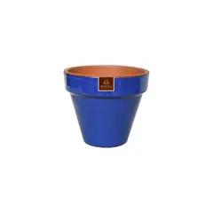 MESTIZA - Macetero Kony de Arcilla 8x7 Azul Imperial