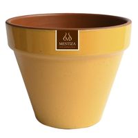 Macetero Kony de Arcilla 19x15 cm Mostaza Dijon