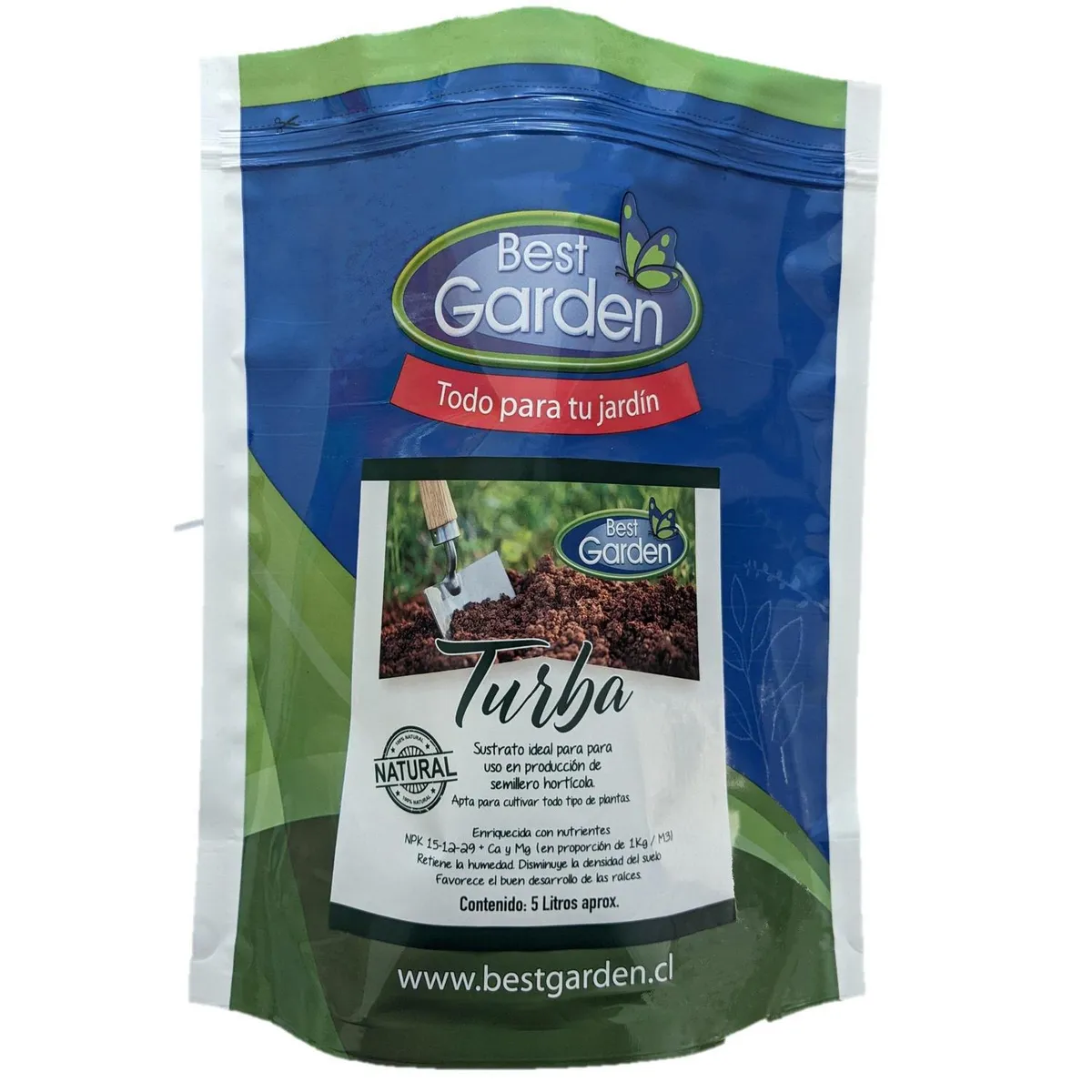 BEST GARDEN - Mejorador de suelo orgánico, rico en carbono, y enriquecido con NPK