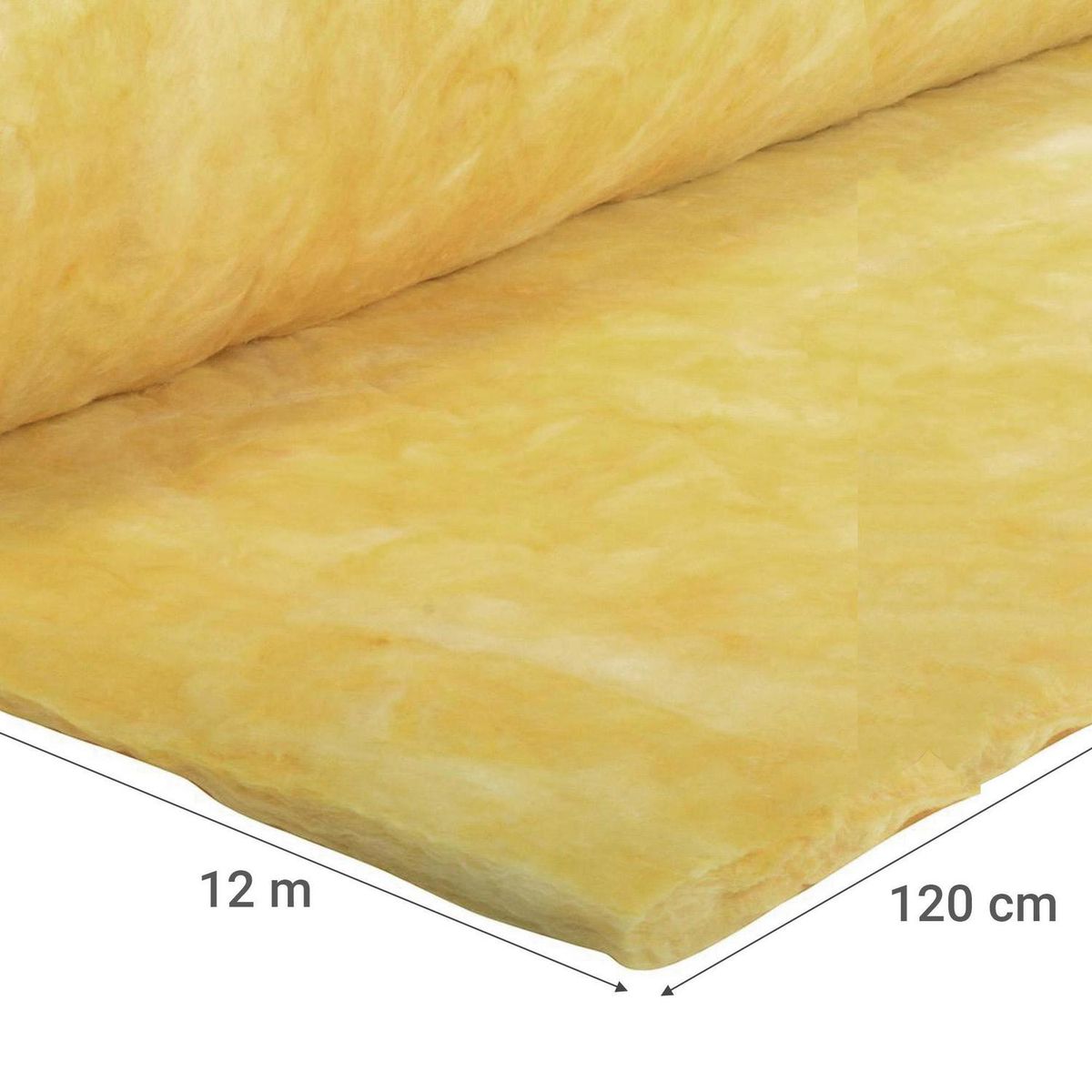 AISLANGLASS - Lana de vidrio R122 libre 50 mm 1,2x12 m 1 rollo