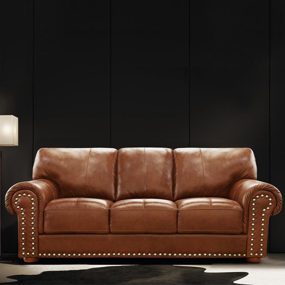 DECOCASA - Sofá 3 cuerpos 2035 235x94x97 cm Camel