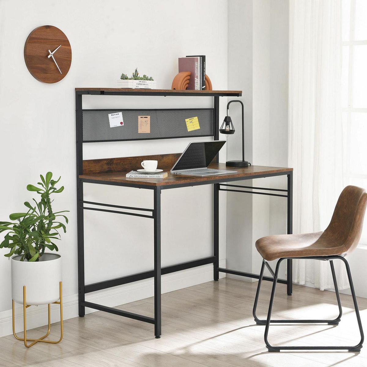 TUHOME - Escritorio alto E120 metalwood colection