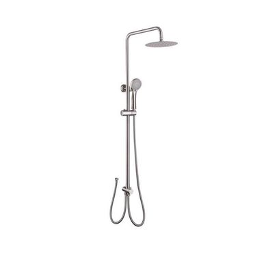Columna de receptaculo sin griferia, incluye ducha fija y abs brushed