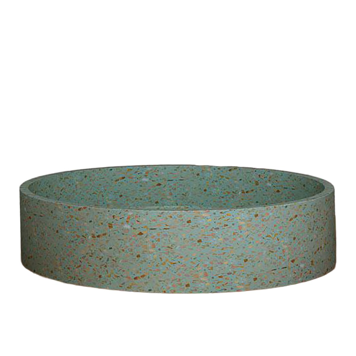 KLIPEN - Lavamanos Sobrepuesto Forma Redonda Mármol 42.5x10x42.5 cm Verde