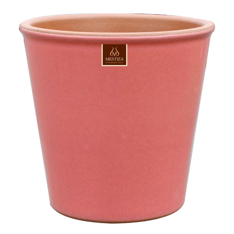 MESTIZA - Macetero Zaia 20 cm Rosa Alegre