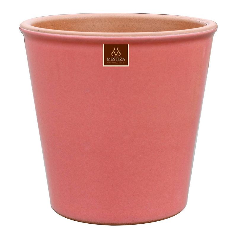 MESTIZA - Macetero Zaia de Arcilla 26x23 Rosado