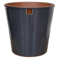 Macetero Zaia de Arcilla 20x20 cm Grafito