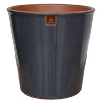 Macetero Zaia de Arcilla 26x23 cm Grafito