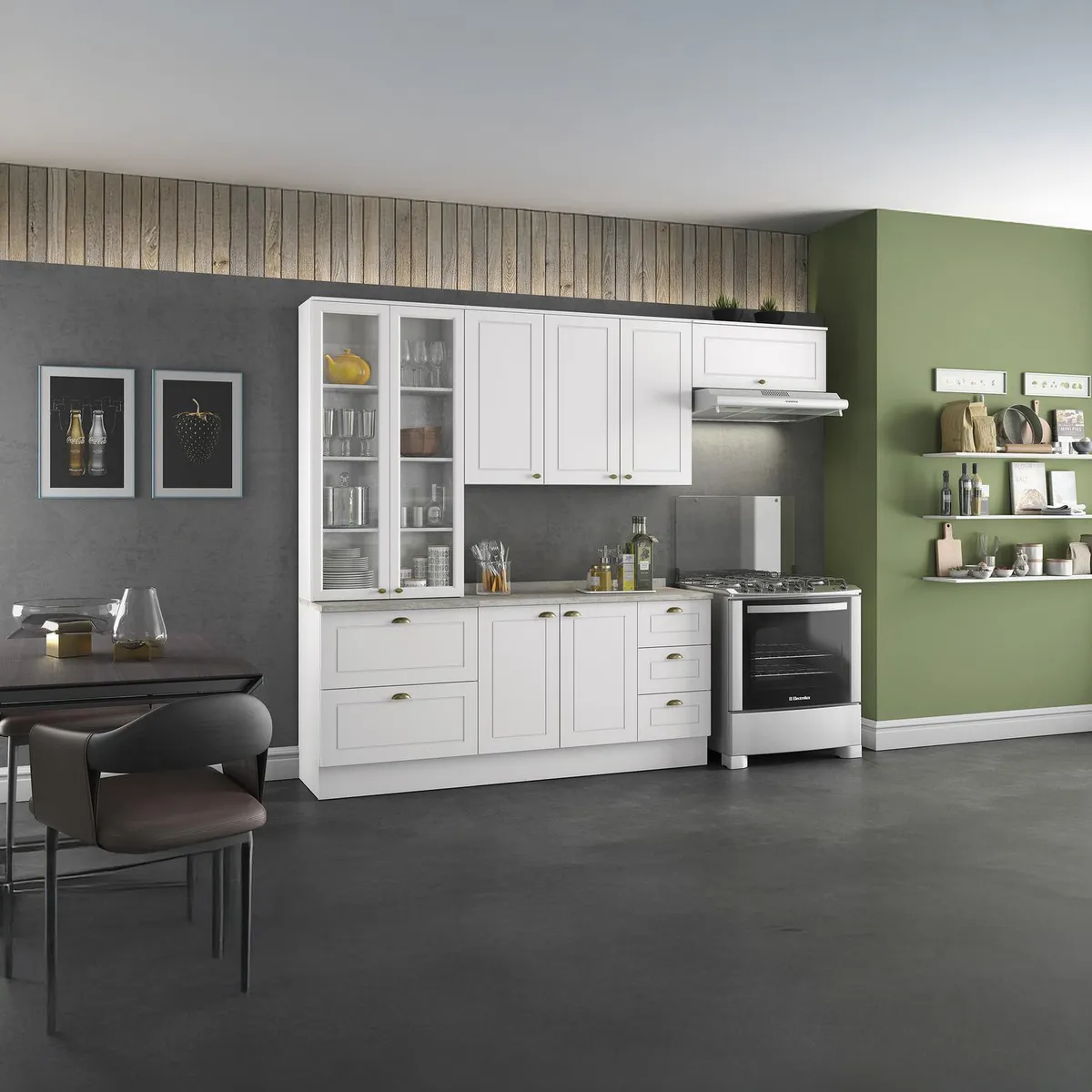 HOME MOBILI - Modulo Basculante Alto 1 Pta Blanco