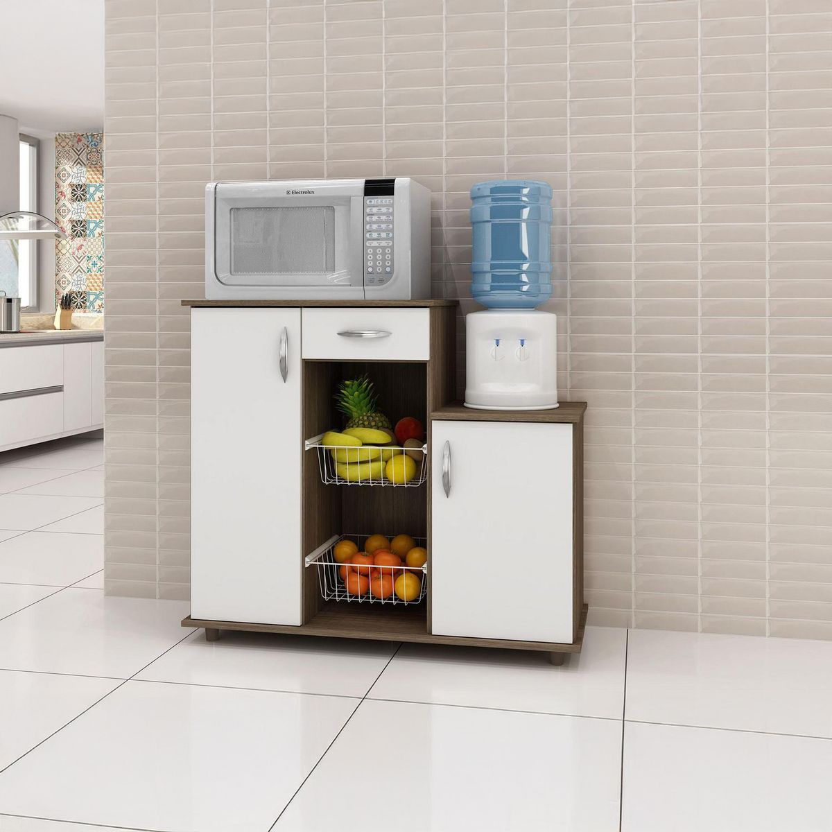 HOME MOBILI - Frutera Queen 2 ptas 1C Blanco-Café