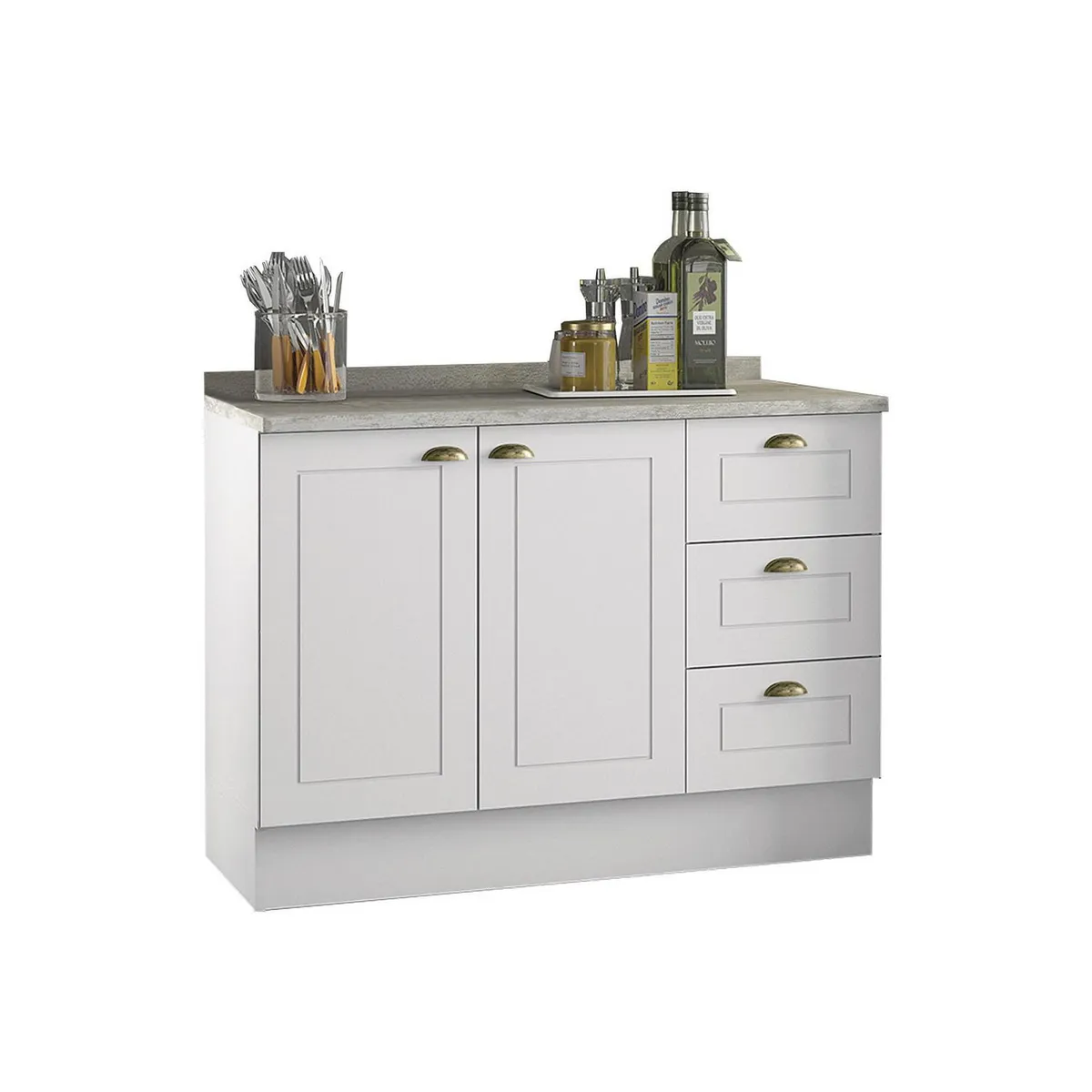 HOME MOBILI - Modulo bajo Paressine 2 ptas Blanco Calcare