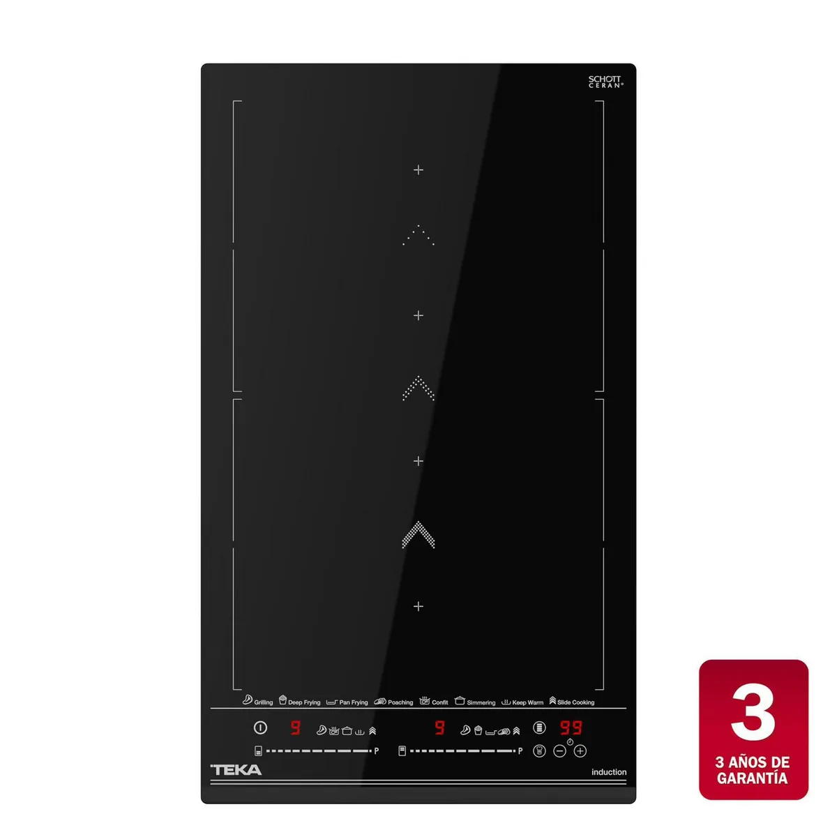 TEKA - Encimera Inducción 2 Platos Negro IZS 34700 MST