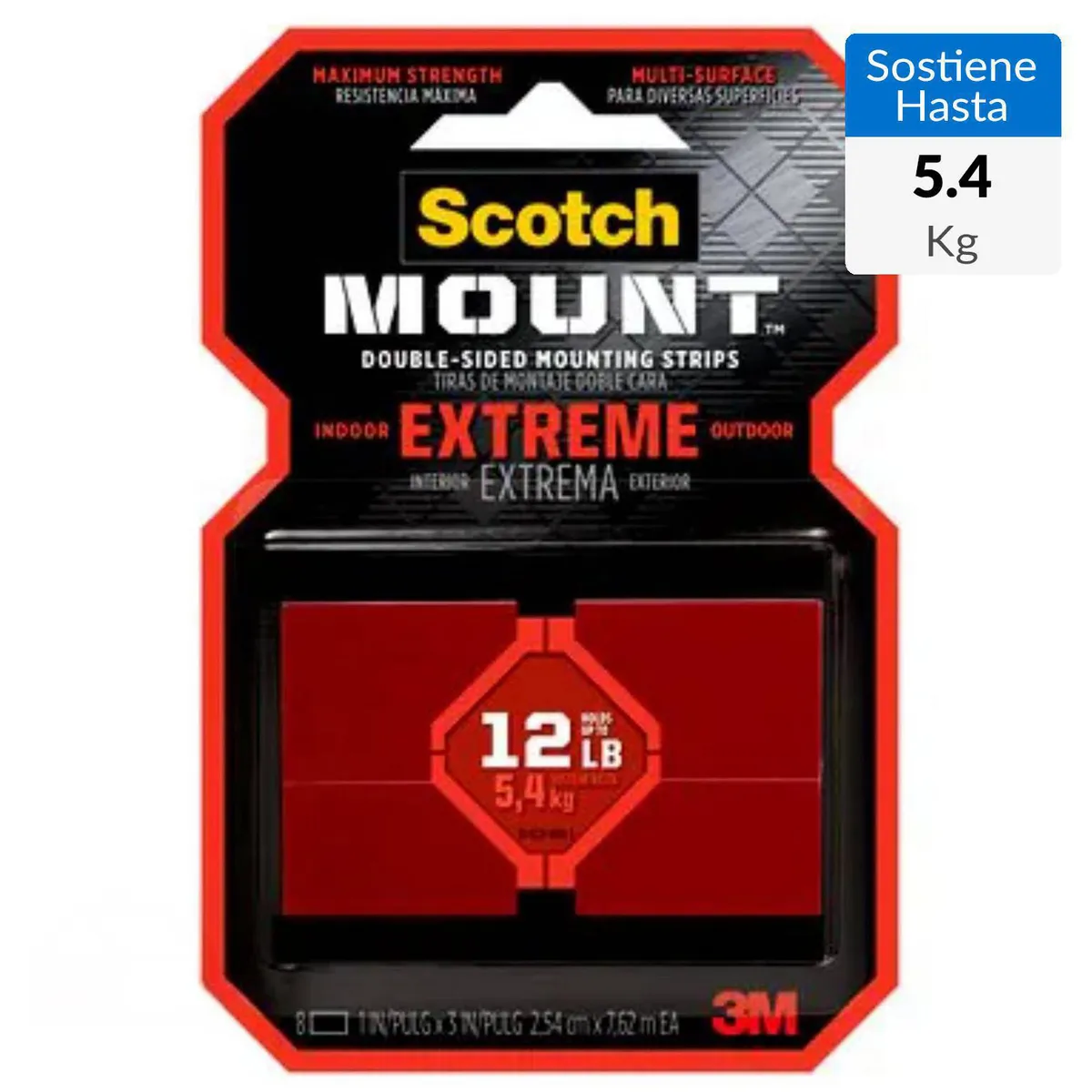 SCOTCH - Cuadros Doble Faz Scotch-Mount Extrema 25.4 mm x 76.2 mm