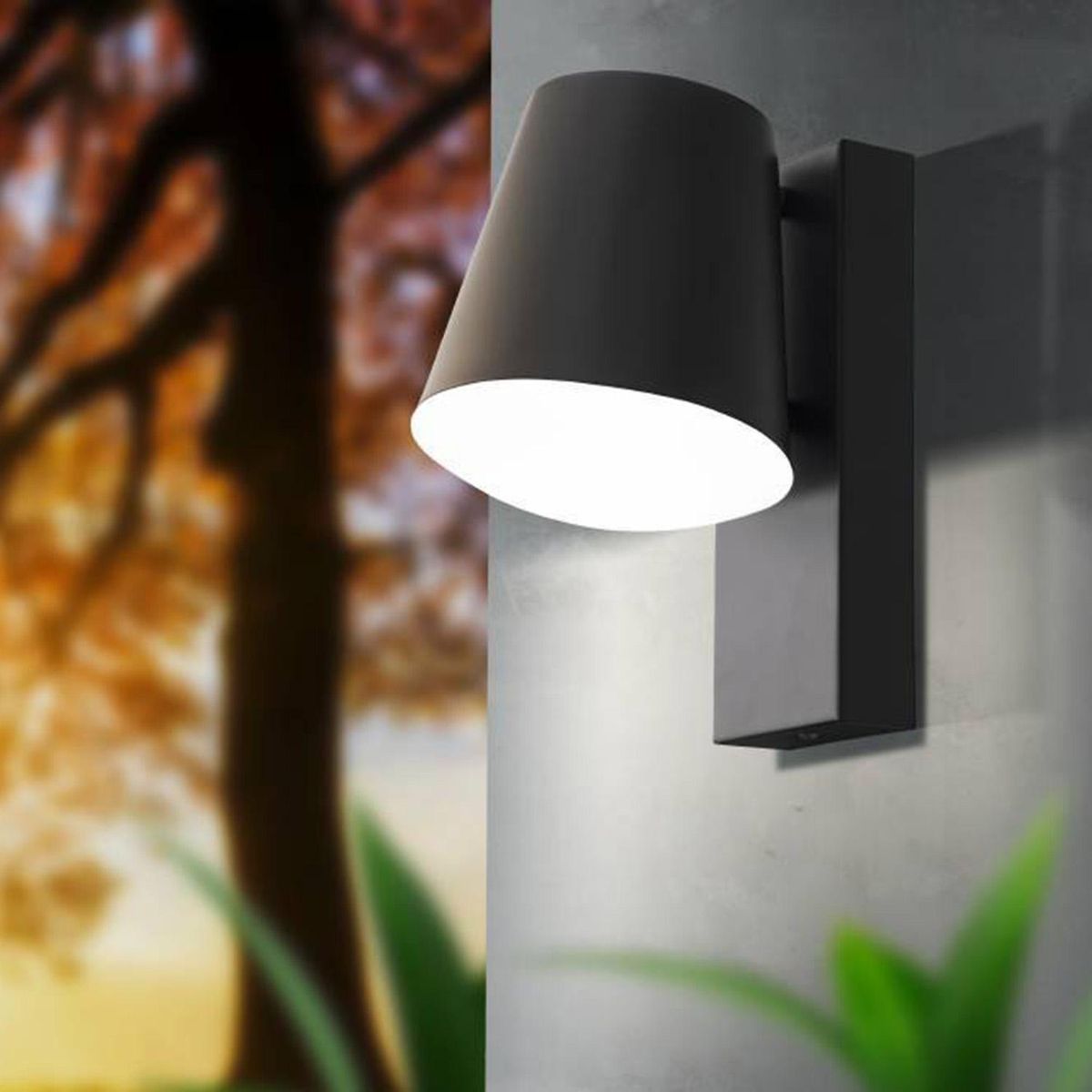 EGLO - Apliqué Antracita Acero Negro