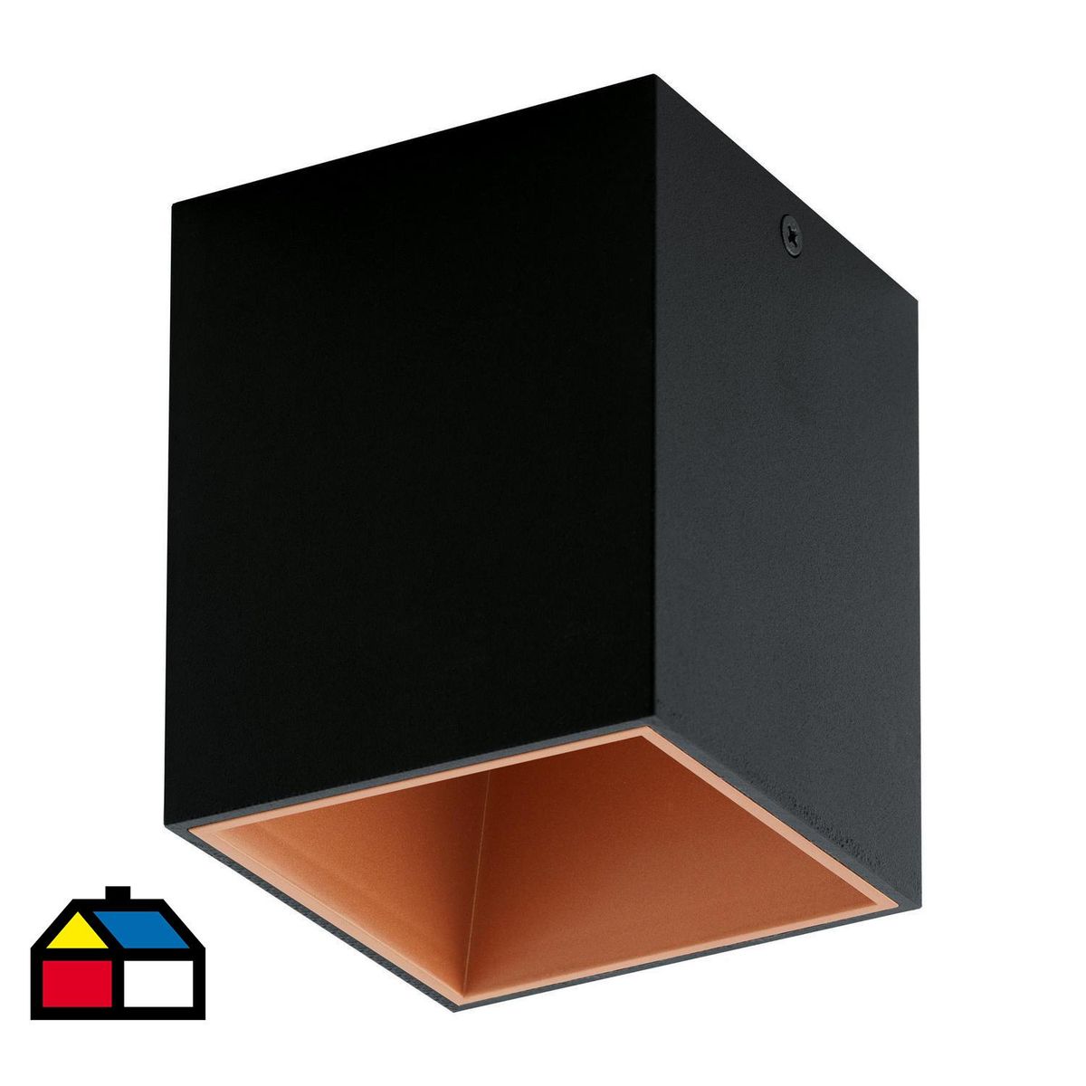 EGLO - Lámpara Techo Led 1 Luz Metal Naranjo