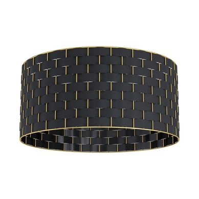 Lmpara de techo Acero Negro 1 luz 40W E27