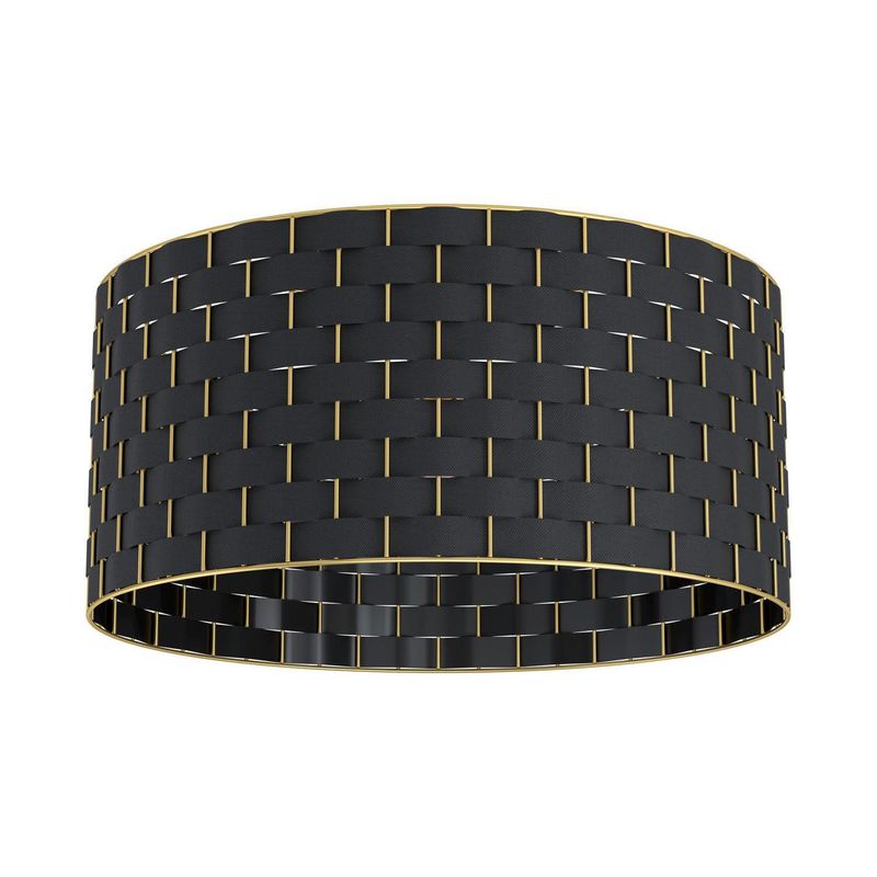 EGLO - Lámpara Techo 1 Luz Acero Negro 48 cm