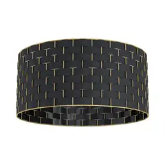 EGLO - Lámpara Techo 1 Luz Acero Negro 48 cm