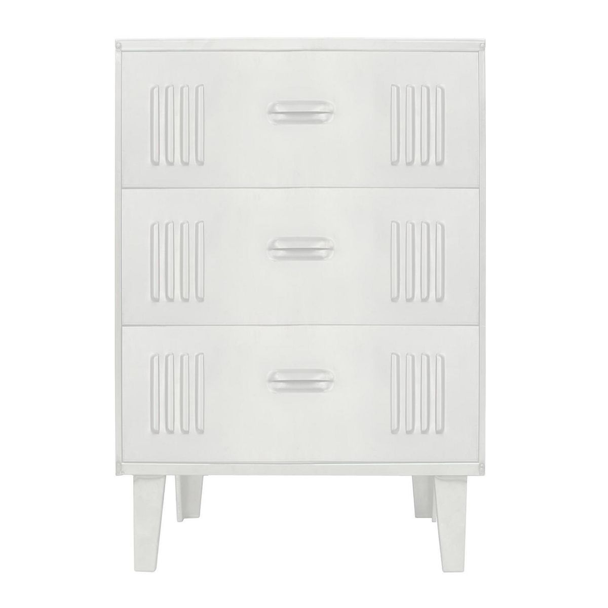 ROCKERS - Cómoda 3 Cajón(es) Classic 70x103x45 cm Blanco Mate