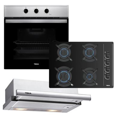 Combo Horno + encimera + campana integrable