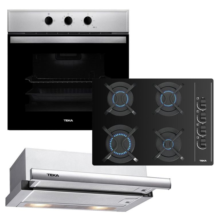 Combo Horno + encimera + campana integrable