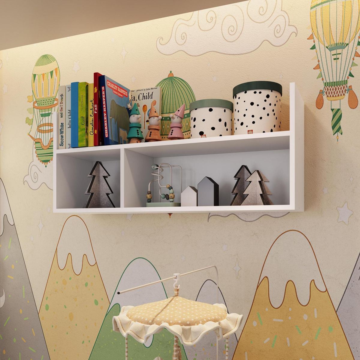 BE DESIGN - Repisa Honey MDP 3 Nivel(es) 90x38.5x24 cm Blanco