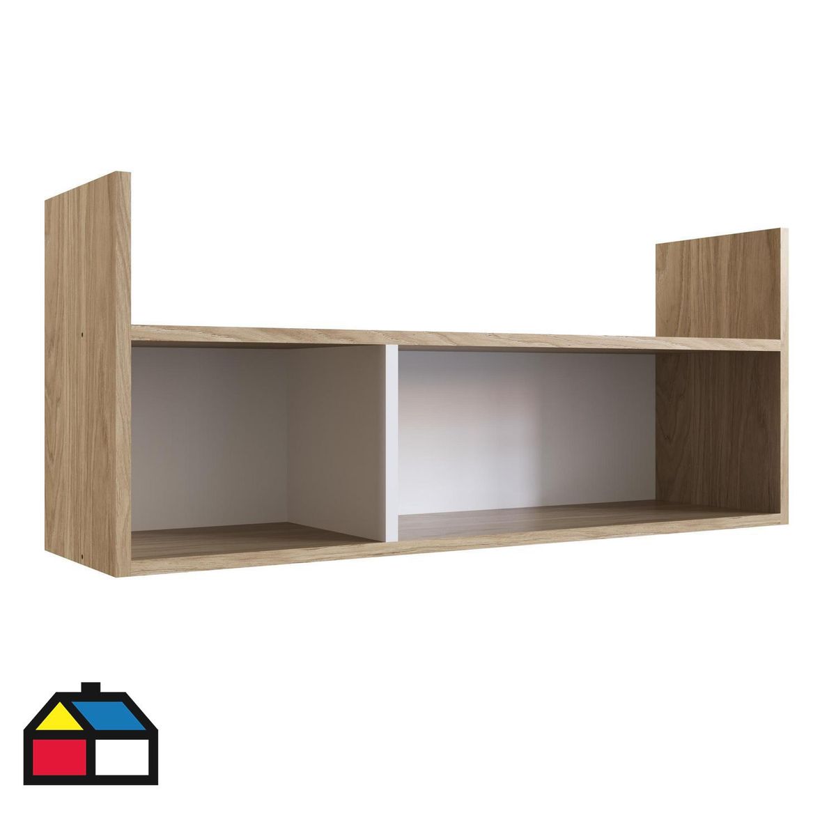 BE DESIGN - Repisa Honey MDP 3 Nivel(es) 90x38.5x24 cm Café/Blanco