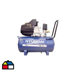 HYUNDAI - Compresor de Aire Portátil 2 HP 50 Litros 82HYXY50D