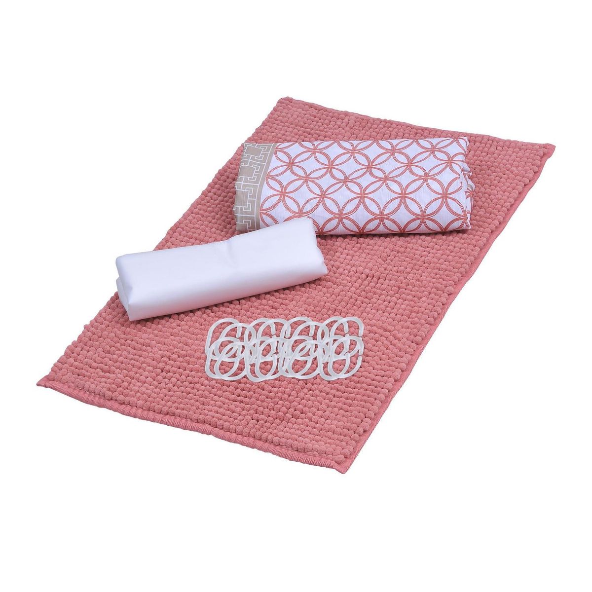 MASHINI - Set cortina baño 4 piezas alamo