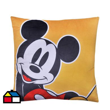 Cojn velour estampado 40x40 cm Mickey yellow